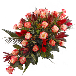 Kwiaciarnia Laflora - Wiązanka pogrzebowa – Pamięć w sercach