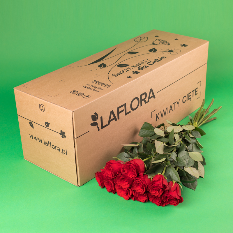Kwiaciarnia Laflora - Bukiet 11 róż czerwonych