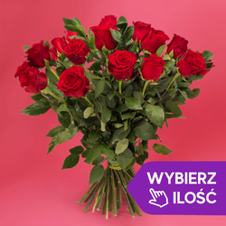 Kwiaciarnia Laflora - Bukiet od 7 do 1000 róż z przybraniem
