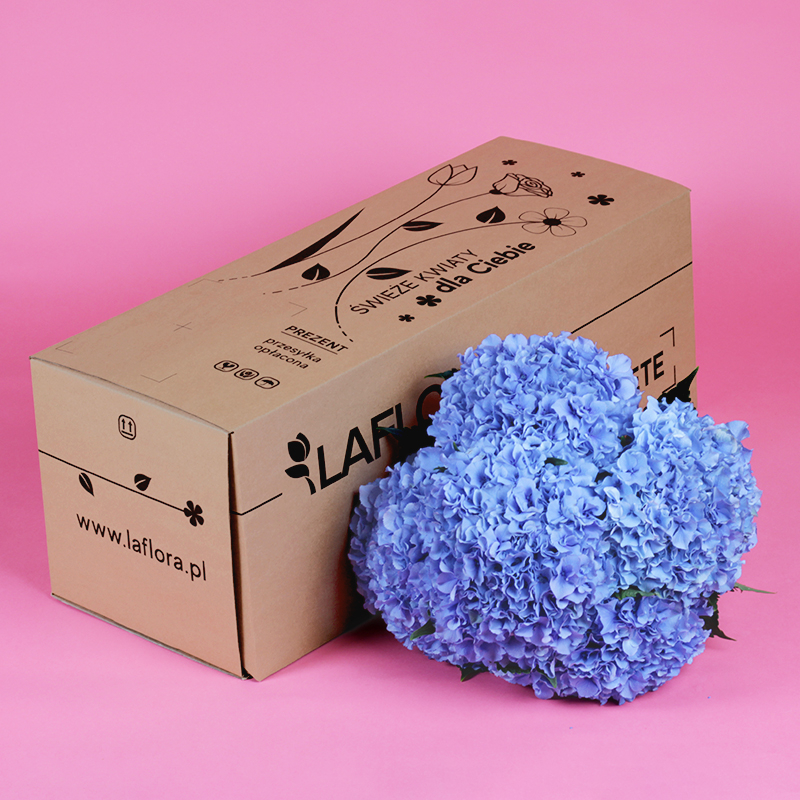 Kwiaciarnia Laflora - Bukiet z hortensji niebieskich