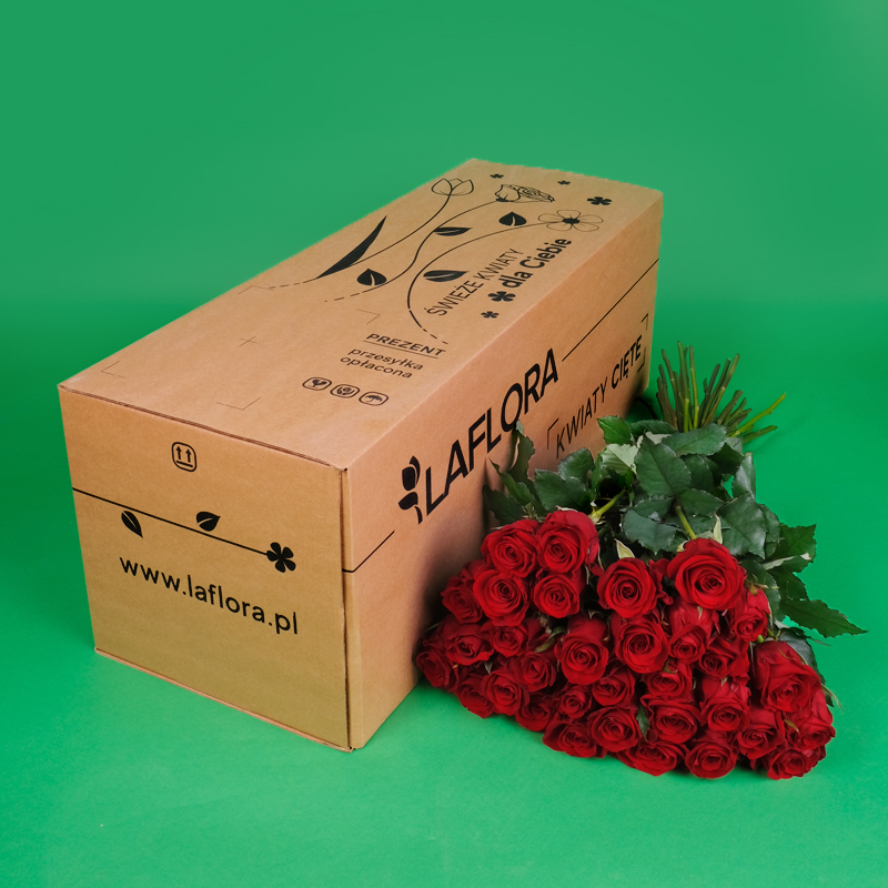 Kwiaciarnia Laflora - 30 róż czerwonych