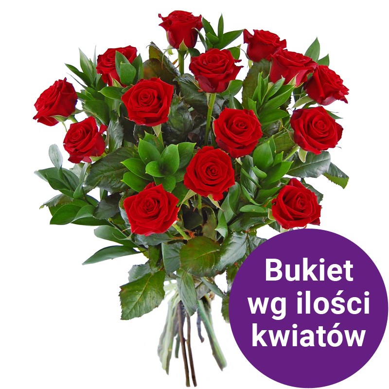Kwiaciarnia Laflora - 33 róż z przybraniem